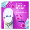 Air Freshener Warmer Starter Kit, Clear/White, With (2) Downy April Fresh Refills