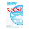 Free And Gentle Dryer Sheets, Fragrance Free, 240 Sheets/Box, 4 Boxes/Carton