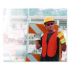 Hook And Loop Safety Vest, One Size Fits Most, Hi-Viz Orange