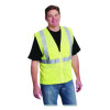 Ansi Class 2 Four Pocket Zipper Safety Vest, Polyester Mesh, 2X-Large, Hi-Viz Lime Yellow
