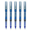 Precise V7 Rollerball Pen, Stick, Fine 0.7 Mm, Blue Ink, Blue/Clear Barrel, 5/Pack
