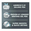 G2 Premium Gel Pen, Retractable, Extra-Fine 0.5 Mm, Black Ink, Smoke/Black Barrel, 4/Pack