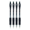 G2 Premium Gel Pen, Retractable, Extra-Fine 0.5 Mm, Black Ink, Smoke/Black Barrel, 4/Pack