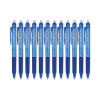 Frixion Clicker Erasable Gel Pen, Retractable, Extra-Fine 0.5 Mm, Blue Ink, Blue Barrel, Dozen