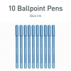 Pentonic Gel Pen, Stick, Fine 0.7 Mm, Blue Ink, Frosted Blue Barrel, 10/Pack