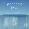 Pentonic Gel Pen, Stick, Fine 0.7 Mm, Blue Ink, Frosted Blue Barrel, 10/Pack