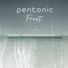 Pentonic Gel Pen, Stick, Fine 0.7 Mm, Black Ink, Pale Gray Barrel, 10/Pack