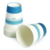 Paper Hot Cups, 12 Oz, White/Blue, 500/Carton