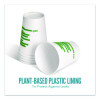 Eco-Id Compostable Paper Hot Cups, 12 Oz, White/Green, 500/Carton