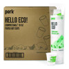 Eco-Id Compostable Paper Hot Cups, 10 Oz, White/Green, 500/Carton