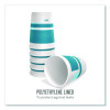 Insulated Paper Hot Cups, 12 Oz, White/Blue, 480/Carton