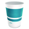 Insulated Paper Hot Cups, 12 Oz, White/Blue, 480/Carton