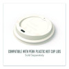 Insulated Paper Hot Cups, 12 Oz, White/Blue, 480/Carton
