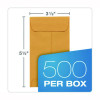 Redi-Seal Coin And Small Parts Envelope, #5, Square Flap, Redi-Seal Adhesive Closure, 3.13 x 5.25, Brown Kraft, 500/Box