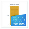 Redi-Seal Coin And Small Parts Envelope, #7, Cheese Blade Flap, Redi-Seal Adhesive Closure, 3.5 x 6.5, Kraft Brown, 500/Box