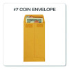 Redi-Seal Coin And Small Parts Envelope, #7, Cheese Blade Flap, Redi-Seal Adhesive Closure, 3.5 x 6.5, Kraft Brown, 500/Box