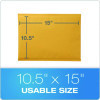 Kraft Bubble Mailers, Barrier Bubble Cushion, Redi-Seal Adhesive Closure, 10.5 x 15, Brown Kraft, 25/Pack
