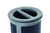 Enhance Series Waste Receptacle, Dual Top Hole, 23 Gal, Metal, Pearl Gray/Umbra Gray