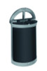 Enhance Series Waste Receptacle, Dual Top Hole, 11.5 Gal, Metal, Pearl Gray/Umbra Gray