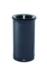 Enhance Series Waste Receptacle, Dual Top Hole, 33 Gal, Metal, Jet Black Metallic