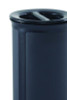 Enhance Series Waste Receptacle, Dual Top Hole, 33 Gal, Metal, Jet Black Metallic