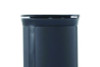 Enhance Series Waste Receptacle, Dual Top Hole, 33 Gal, Metal, Jet Black Metallic