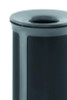 Enhance Series Waste Receptacle, 33 Gal, Metal, Pearl Gray/Umbra Gray