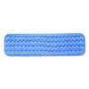 Microfiber Wet Mop Pad, 18", Blue