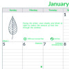 Ecologix Monthly Wall Calendar, Ecologix Artwork, 12 x 17, White/Green Sheets, 12-Month (Jan To Dec): 2026