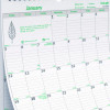 Ecologix Monthly Wall Calendar, Ecologix Artwork, 12 x 17, White/Green Sheets, 12-Month (Jan To Dec): 2026