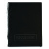 Large Password Log Book, User-Name/Password Format, Black Cover, (48) 10 x 7.5 Sheets
