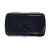 Pencil Case, 2 Compartments, 9.13" x 5.7" x 2.5", Black