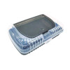 Pencil Case, 2 Compartments, 9.13" x 5.7" x 2.5", Black