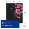 Studio Series Notebook, 1-Subject, Medium/College Rule, Randomly Assorted Cover Color, (70) 11 x 9 Sheets