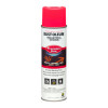 Industrial Choice M1800 System Water-Based Precision Line Marking Paint, Flat Fluorescent Pink, 17 Oz Aerosol Can, 12/Carton