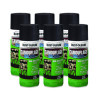 Camouflage Spray Paint, Flat Black, 12 Oz Aerosol Can, 6/Carton