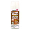 Cover Stain Oil-Based Spray Primer, Interior/Exterior, Flat White, 13 Oz Aerosol Can, 6/Carton