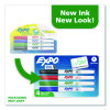 Low-Odor Dry-Erase Marker, Extra-Fine Bullet Tip, Assorted Colors, 4/Pack