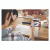 Low-Odor Dry Erase Marker Starter Set, Extra-Fine Bullet Tip, Assorted Colors, 5/Set