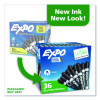 Low-Odor Dry-Erase Marker Value Pack, Broad Chisel Tip, Black, 36/Box