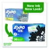 Low-Odor Dry-Erase Marker Value Pack, Fine Bullet Tip, Black, 36/Box