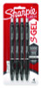 S-Gel High-Performance Gel Pen, Retractable, Medium 0.7 Mm, Black Ink, Black Barrel, 4/Pack