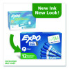 Low-Odor Dry-Erase Marker, Broad Chisel Tip, Blue, Dozen