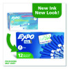 Low-Odor Dry-Erase Marker, Fine Bullet Tip, Blue, Dozen