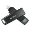 Dual Phone Usb 3.2 Type-C/Lightning Flash Drive, 256 Gb, Black