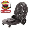 Wheel/Axle Parts For 6173 Janitor Cart 2000, (2) 8" Wheels, Black/Gray