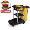 Handle Tool Grip Cap For Cleaning Cart, Plastic, Black