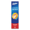 Double Zipper Storage Bags, Triple System Seal, Gallon, 10.56" x 10.75", Clear, 38/Box