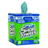 Toolbox Blue Shop Towels, 1-Ply, 10 x 12, Blue, 200 Sheets/Box, 4 Boxes/Carton