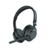 Blues Combo Binaural Headset, Over The Ear, Black